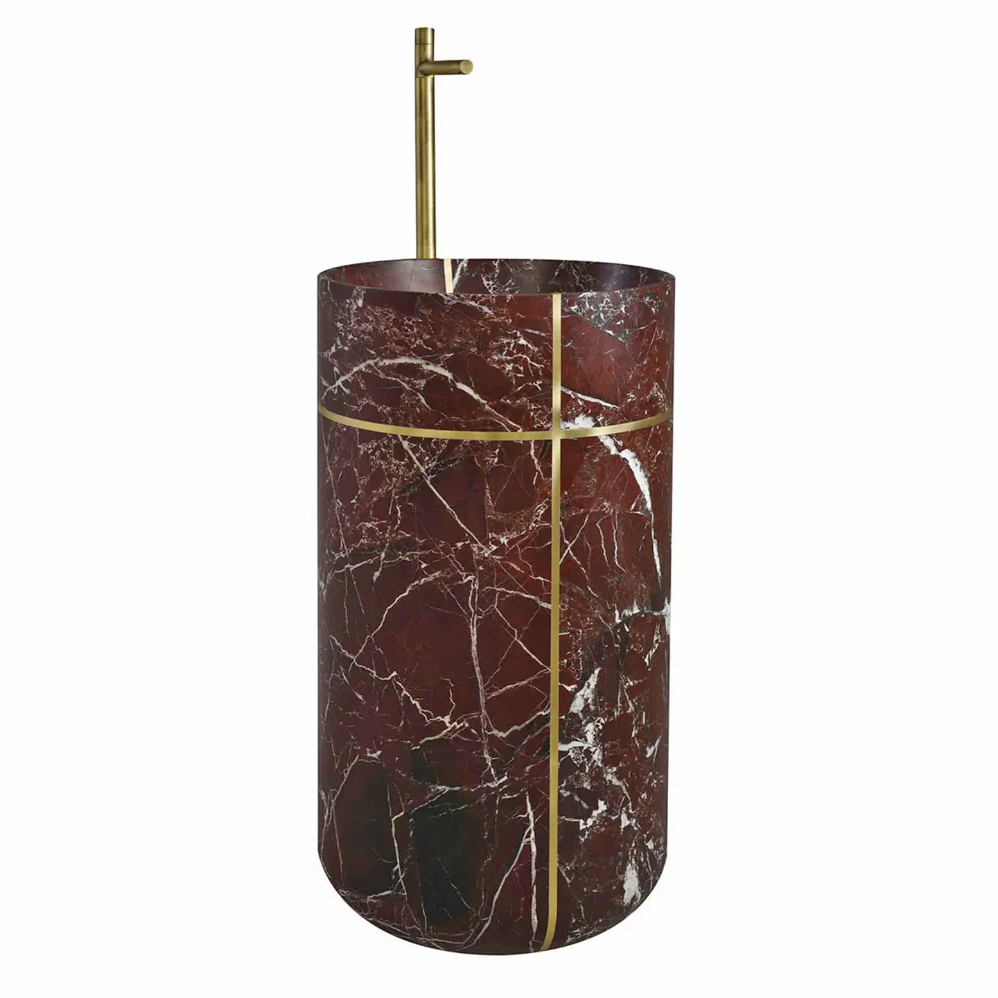 

Y Натуральный мраморный напольный колонный умывальник, художественный бытовой умывальник на заказ, встроенный умывальник для ванной комнаты