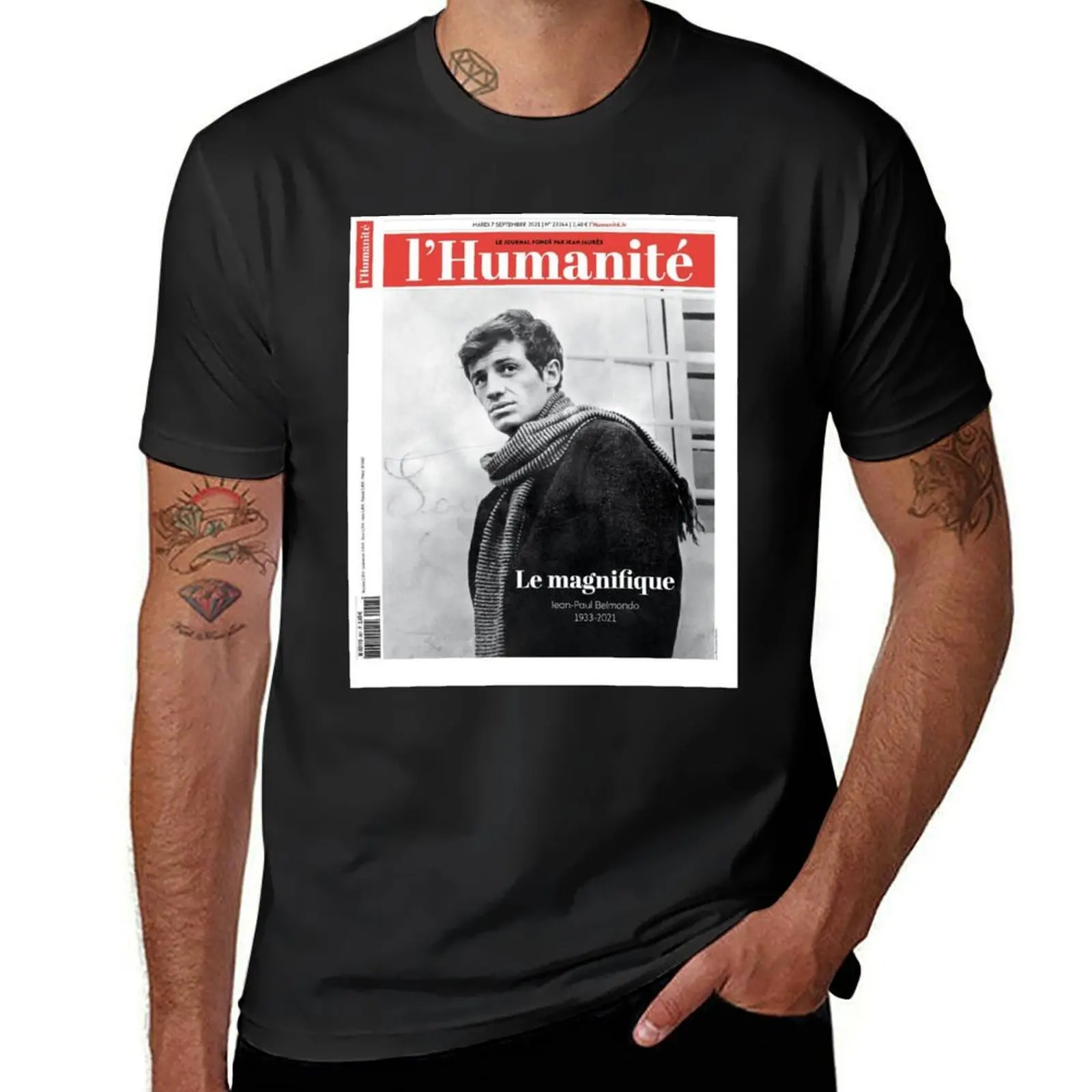 Jean Paul Belmondo T-Shirt vintage shirts graphic tees oversized t shirts for men