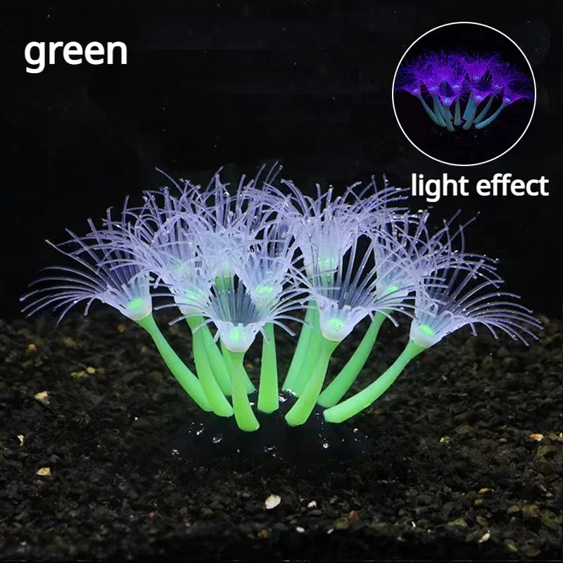 Nieuwe Simulatie Siliconen Koraal Aquarium Aquascape Decoratie Benodigdheden Waterplant Koraal Fluorescentie Ornamenten