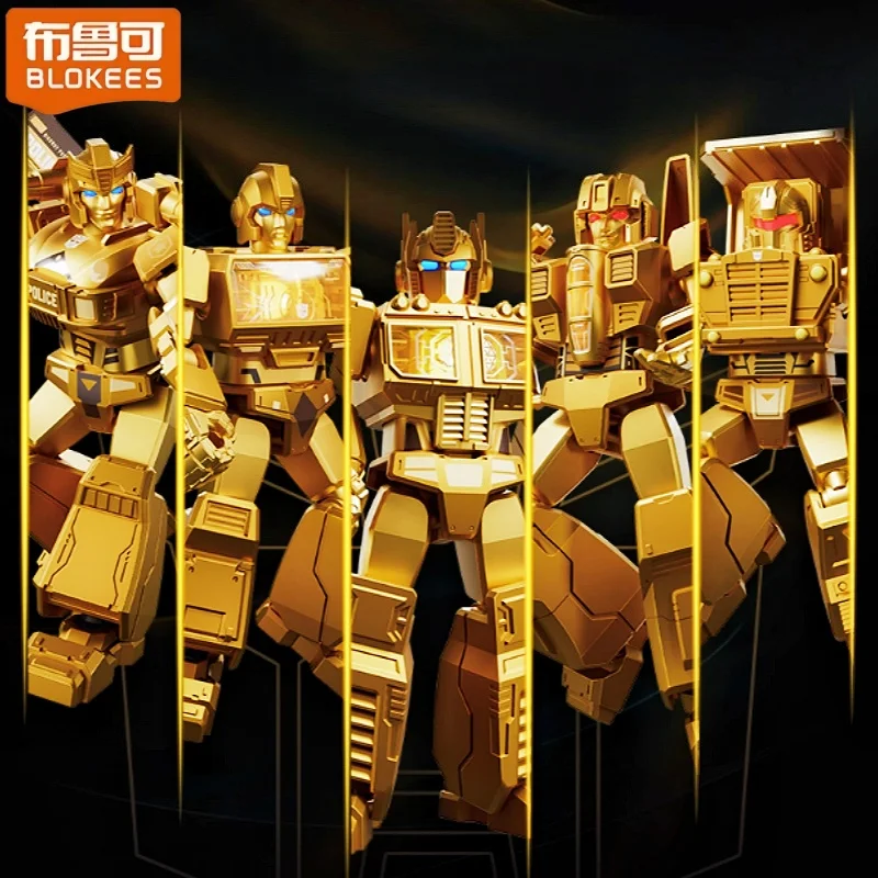 بلوك ترانسفورمرز 2025 إصدار الكتاب السنوي بنة ميجاترون بامبليبي طبعة مضيئة تجميع نموذج العمل لعبة الربط #6