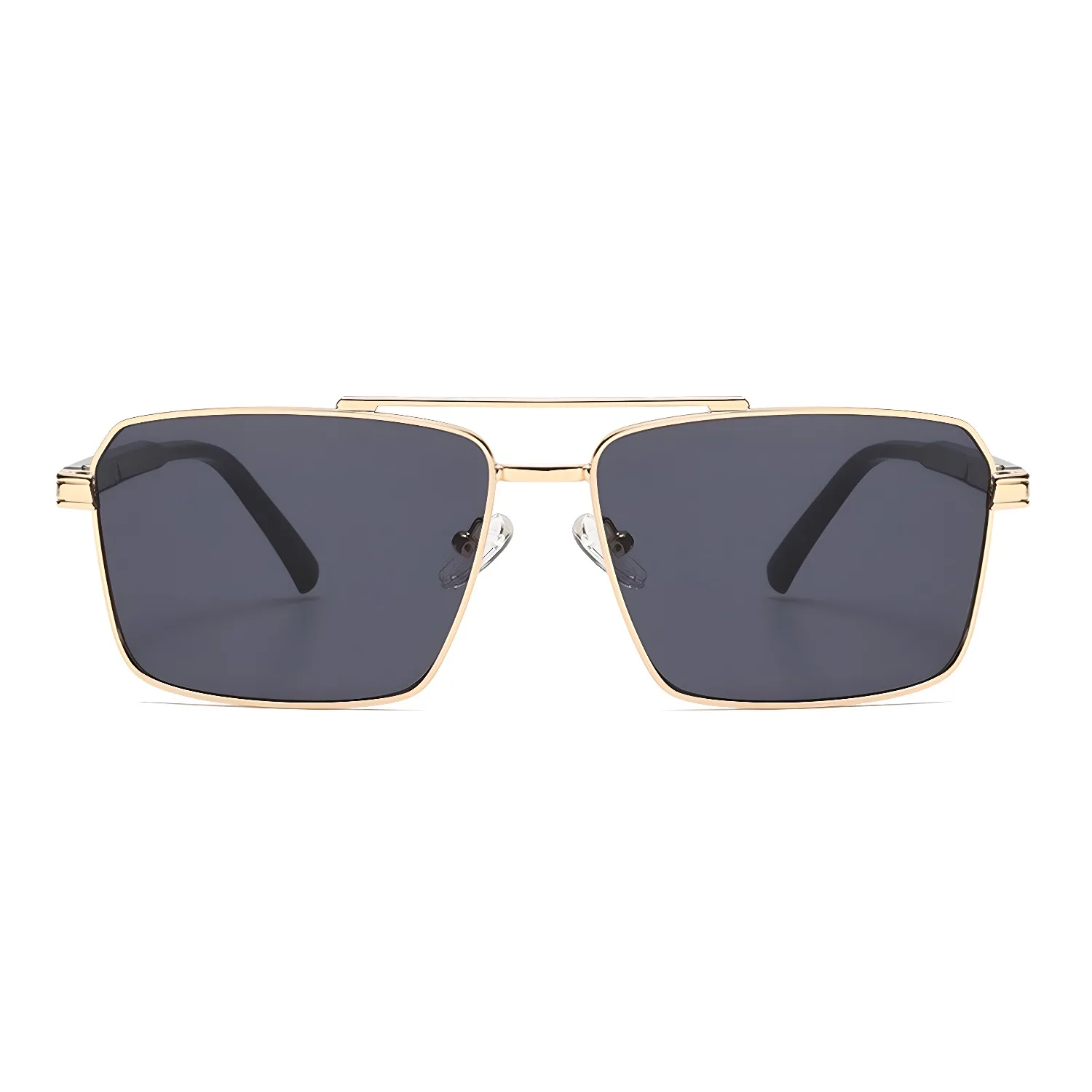 

3599 Small Square Sunglasses Men Women Metal Double Bridge UV400 Protection Retro Fashion Sun Glasses Vintage Travel Eyewear