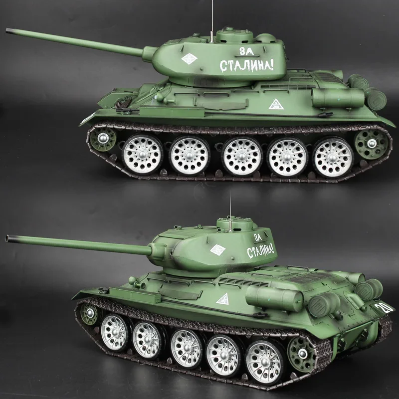 HL 3909-1 SU T34/85 Metal Remote Control Tank Model Large-scale Multi-function Battle Competitive Simulation Tank toys RC Car