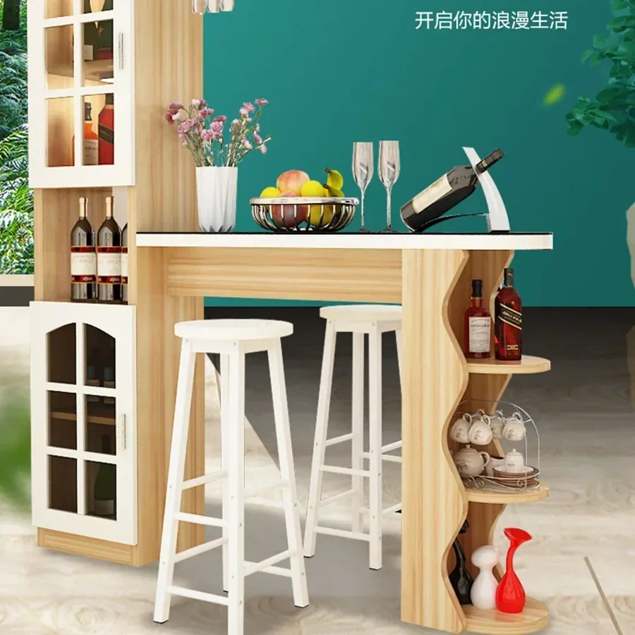 European Style Wine Cabinet Mobile Houses Modern Living Room Corner Kitchen White Wine Rack Moveable Vitrina Home Furniture