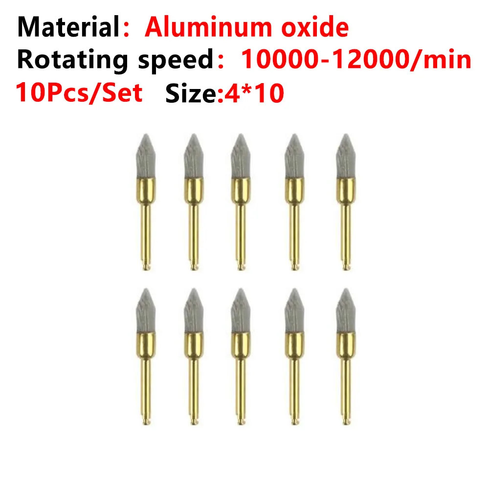 10pcs/bag Silicon carbide Polishing Brush for Contra Angle for Dental or Alumina Latch Bowl Flat Teeth Polisher Prophy Brushes