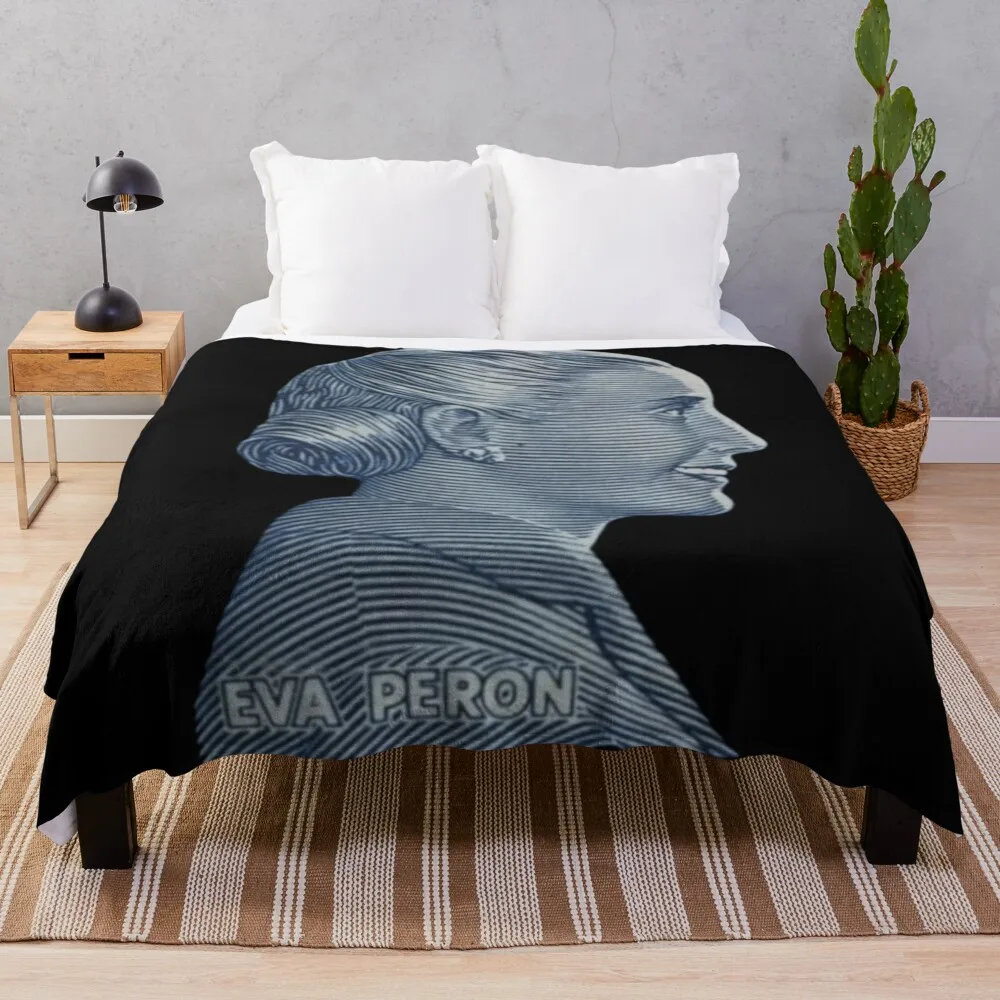 Eva Peron a great one Throw Blanket Flannel Personalized Gift Flannels Fashion Sofas Blankets