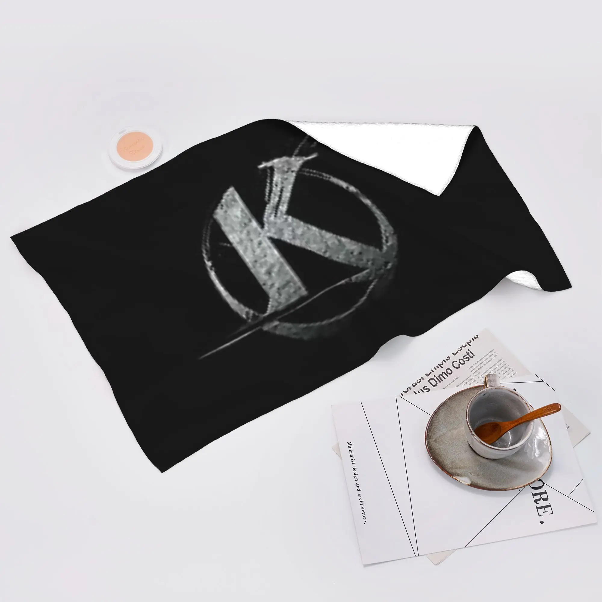 Custom Kaamelott Logo Black Soft Face Towel Quick Dry Pool Bath Cotton Towels Absorbent Quick