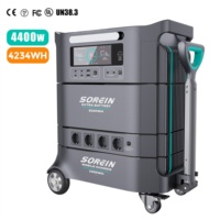 Sorein 4kw 4000W 4096Wh Industrial Portable Power Station Eu Warehouse Power Station Generator Solar