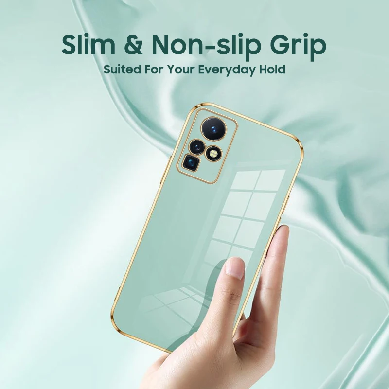Luxury Square Plating Silicone Phone Case for Infinix Zero Xneo  XPro X NEO Pro Case Coque Ultra Thin Protection Soft Cover