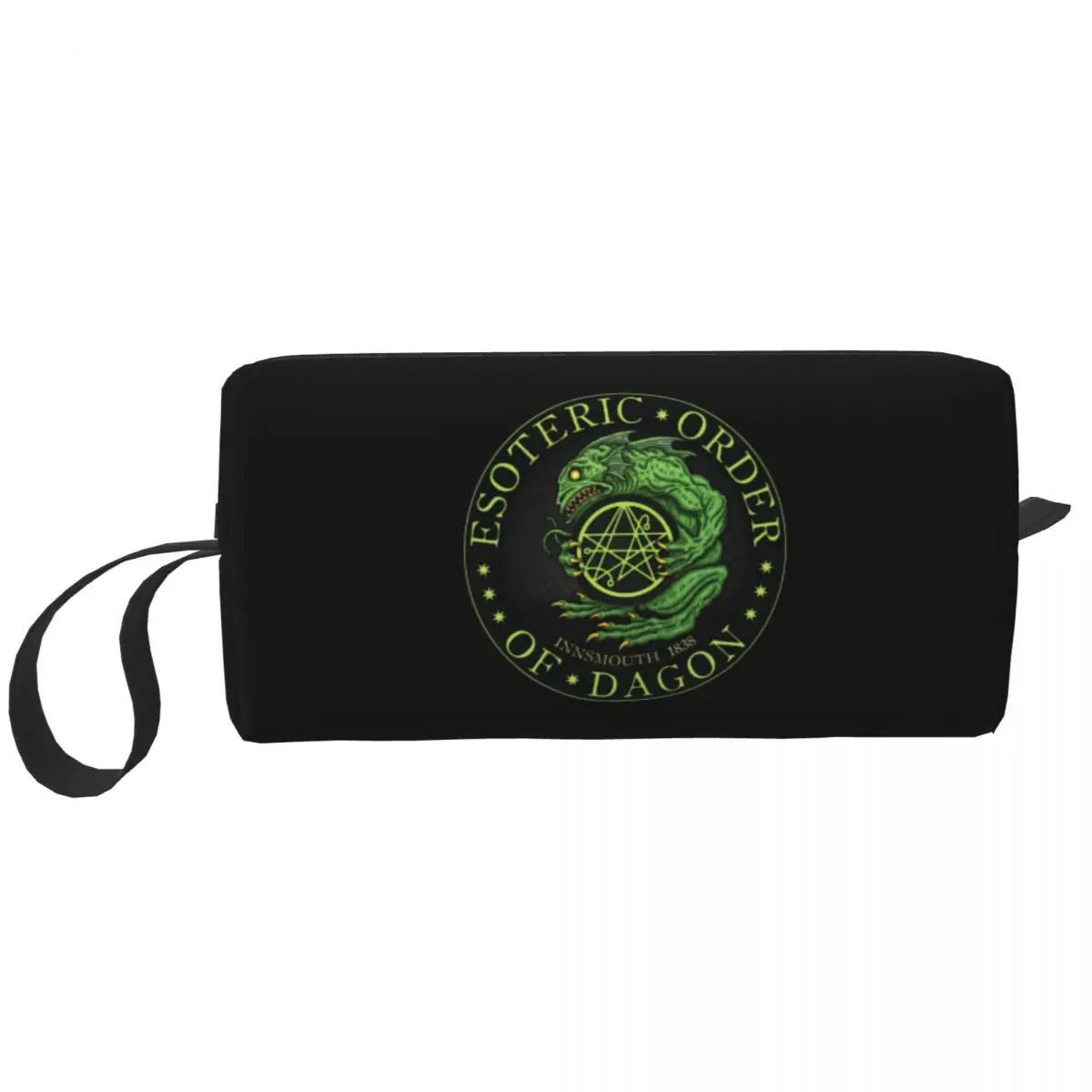 Custom Travel The Call Of Cthulhu Toiletry Bag Portable Lovecraft Mythos Monster Makeup Cosmetic Organizer Storage Dopp Kit Box