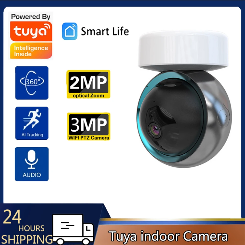 

Tuya Smart Surveillance WiFi IP Indoor Camera 2MP 3MP Baby Monitor Pet Cam Home Two Way Audio Security Night Vision CCTV Camera