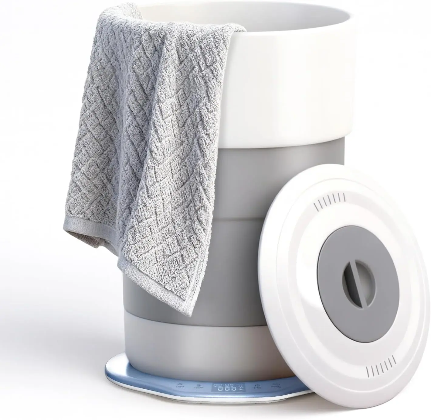 

23L Portable Towel Warmer with Timer, Auto Shut-Off, Fits Two Large Towels & More