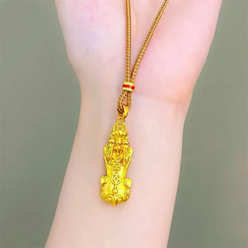 

Подвеска Pixiu с изображением счастливого богатства для женщин, колье, аксессуары, облегчение благословения, монета, привлекающее богатство, мифический зверь, ожерелье для мужчин