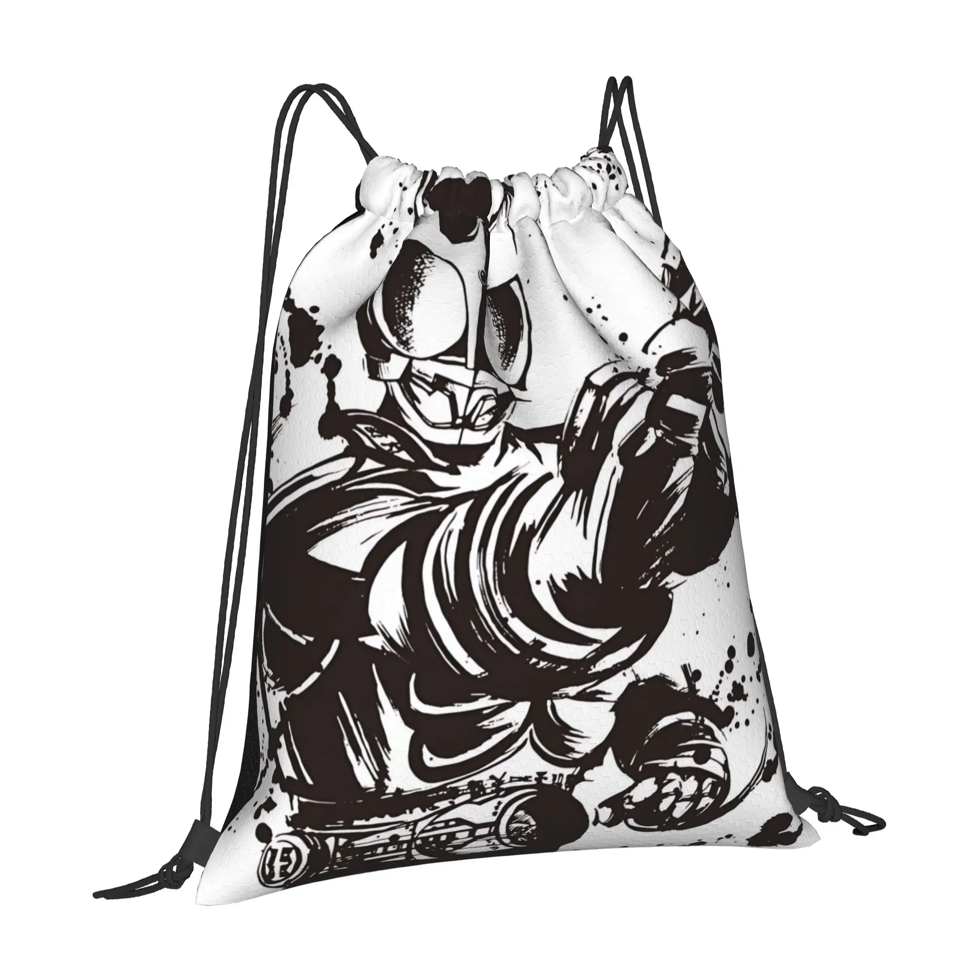 sports Pouch Kamen Rider  Portable Shopping Drawstring Bags Riding Backpack Gym Clothes Storage Backpacks