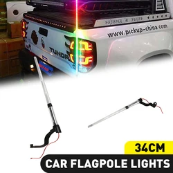 Car Flagpole Lights Universal LED Light Signal AM FM Antenna Decoration 12V Auto Parts Off-Road Vehicle Lights