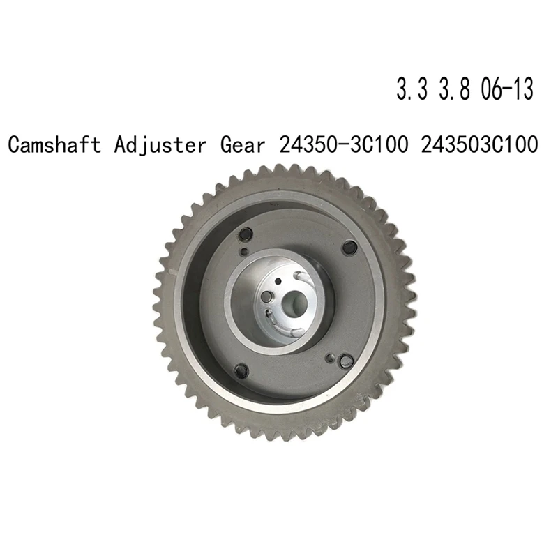 2X CVVT Camshaft Adjuster For Hyundai Kia Sonata Azera Genesi 3.3 3.8 06-13 Camshaft Adjuster Gear 24350-3C100