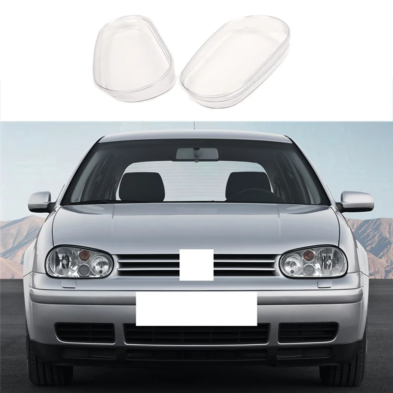 

A85E-Headlight Lenses Headlight Cover For VW MK4 Golf Headlamp Cover 1J0941017C Headlight Mask Left