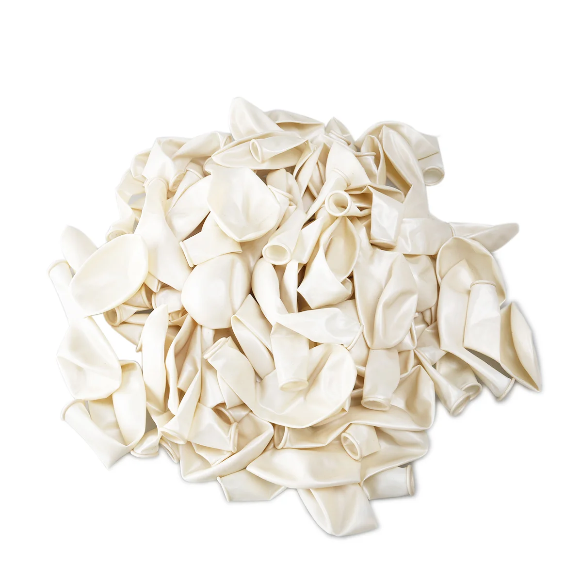 

100Pcs Metallic Balloon Thickened White 12 Inch Latex Balloons Bright Color Decoration for Party Event Metallic Balloon