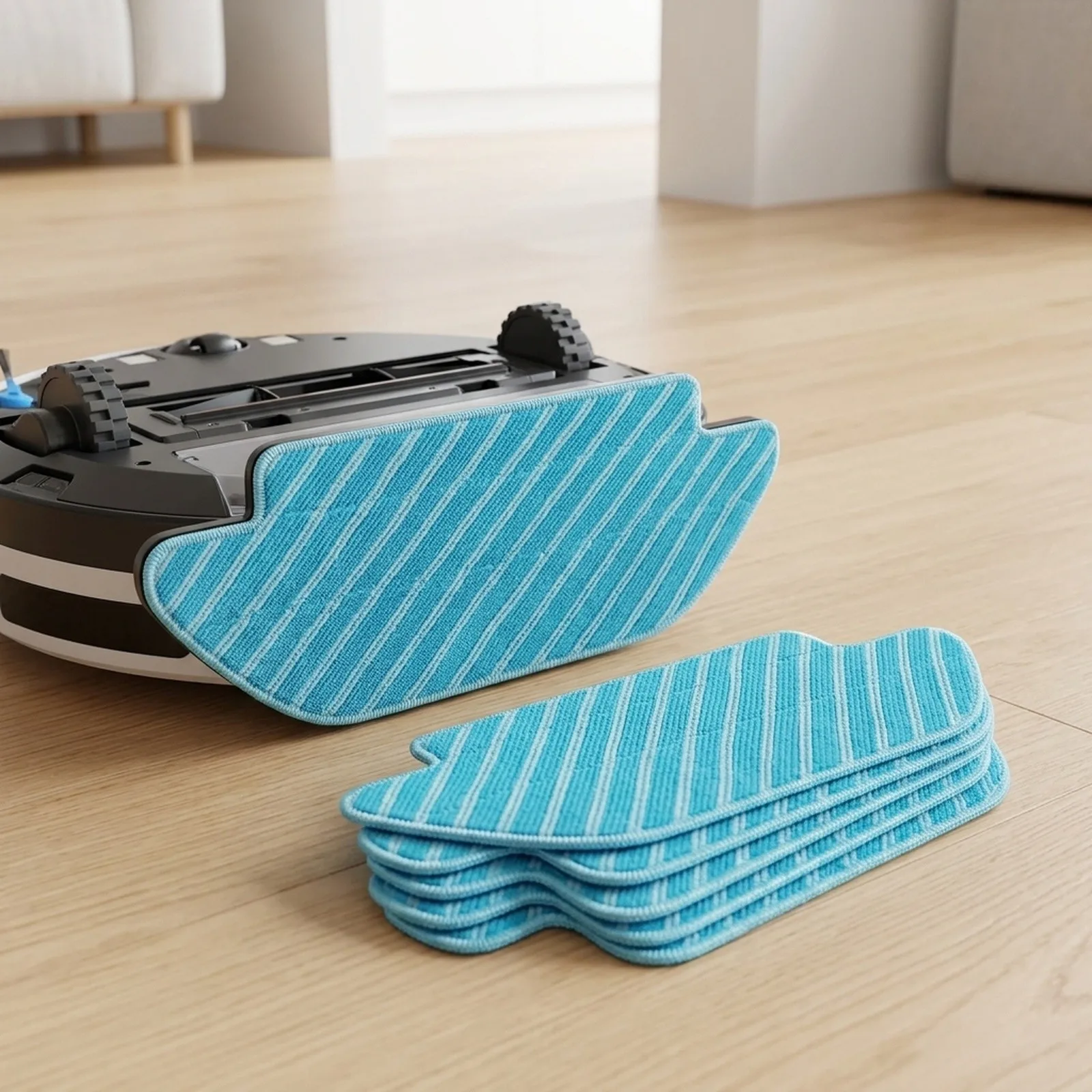 6 Pack Microfiber Rags Wet And Dry for washable Replacement Cloths For Conga 4690 6090 7090 4090 Vacuum Cleaner Replacement