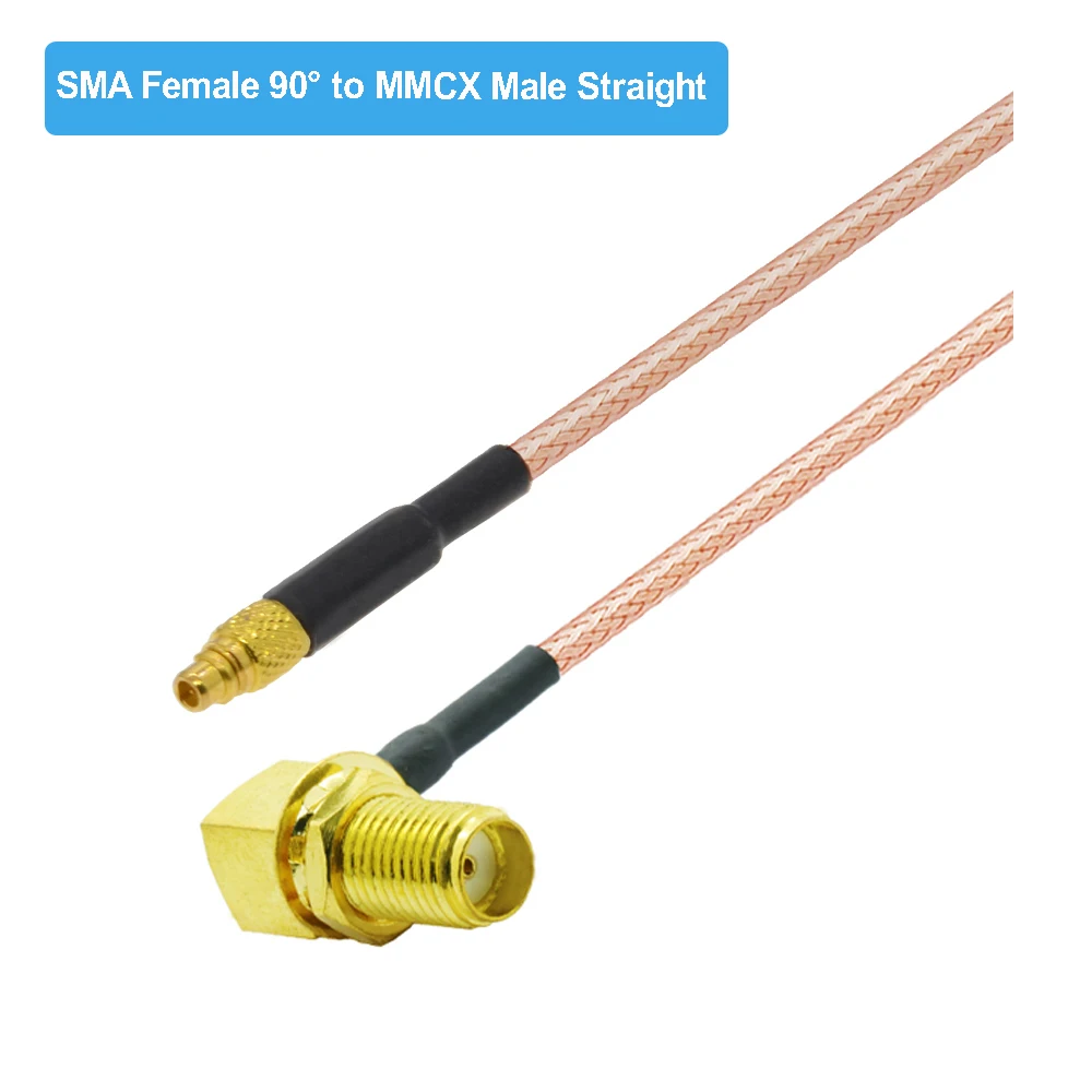 2PCS/lot Straight MMCX Male to RP-SMA Female 90 Degree RG316 Pigtail FPV Antenna Adapter RF Coaxial Extension Cable 5CM-10M - view 3