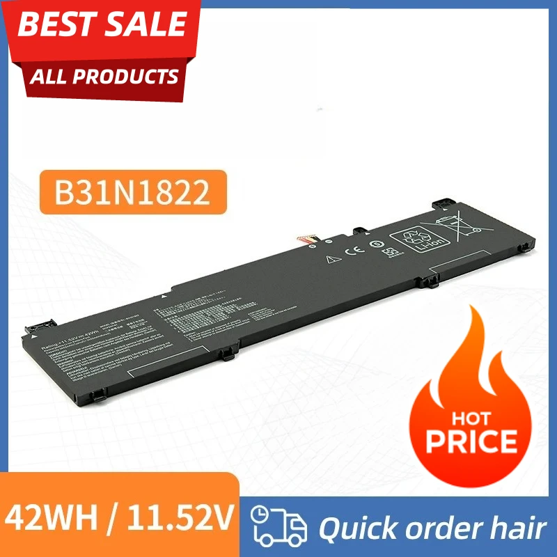 

B31N1822 Laptop Battery For Asus ZenBook Flip 14 Q406 Q406D UX462 UM462 TM420IA-EC093T UX461FN-E1029T B31Bi2H Series