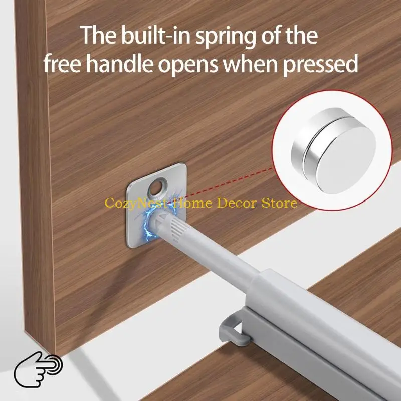 92MF Modern Cabinet Door Push to Open Latches Invisible Designs Quiet Operation Catches