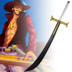 110cm Dracule Mihawk Katana Eagle Sword Wooden Ninja Knife Blade Anime Cosplay Prop Real Full Size Katana Samurai Sabre Toy Gift