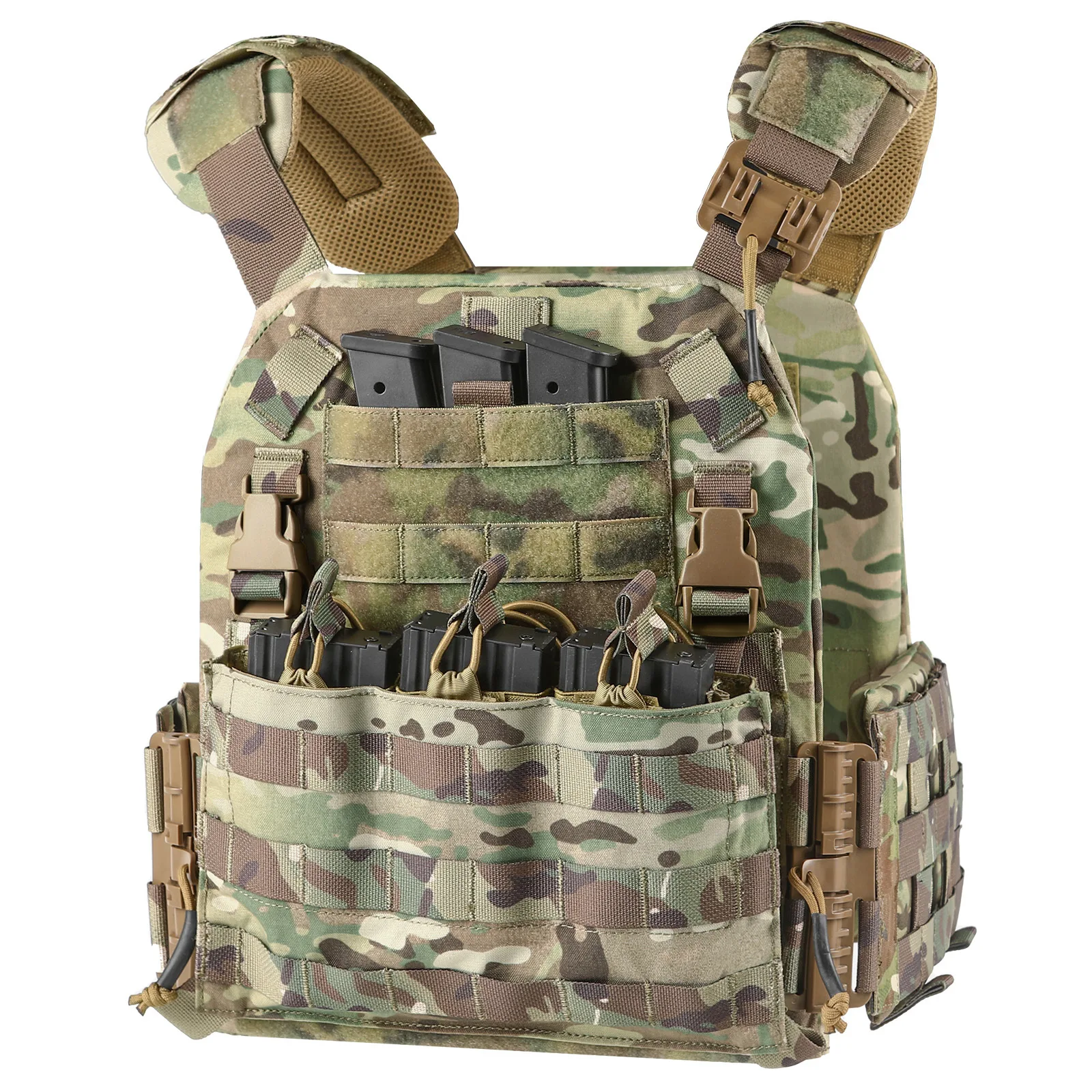 

500D Nylon Camouflage Military Combat Vest VPC Removable Quick Release Carrier Tactical Vest Outdoor Equipment Airsoft Vest