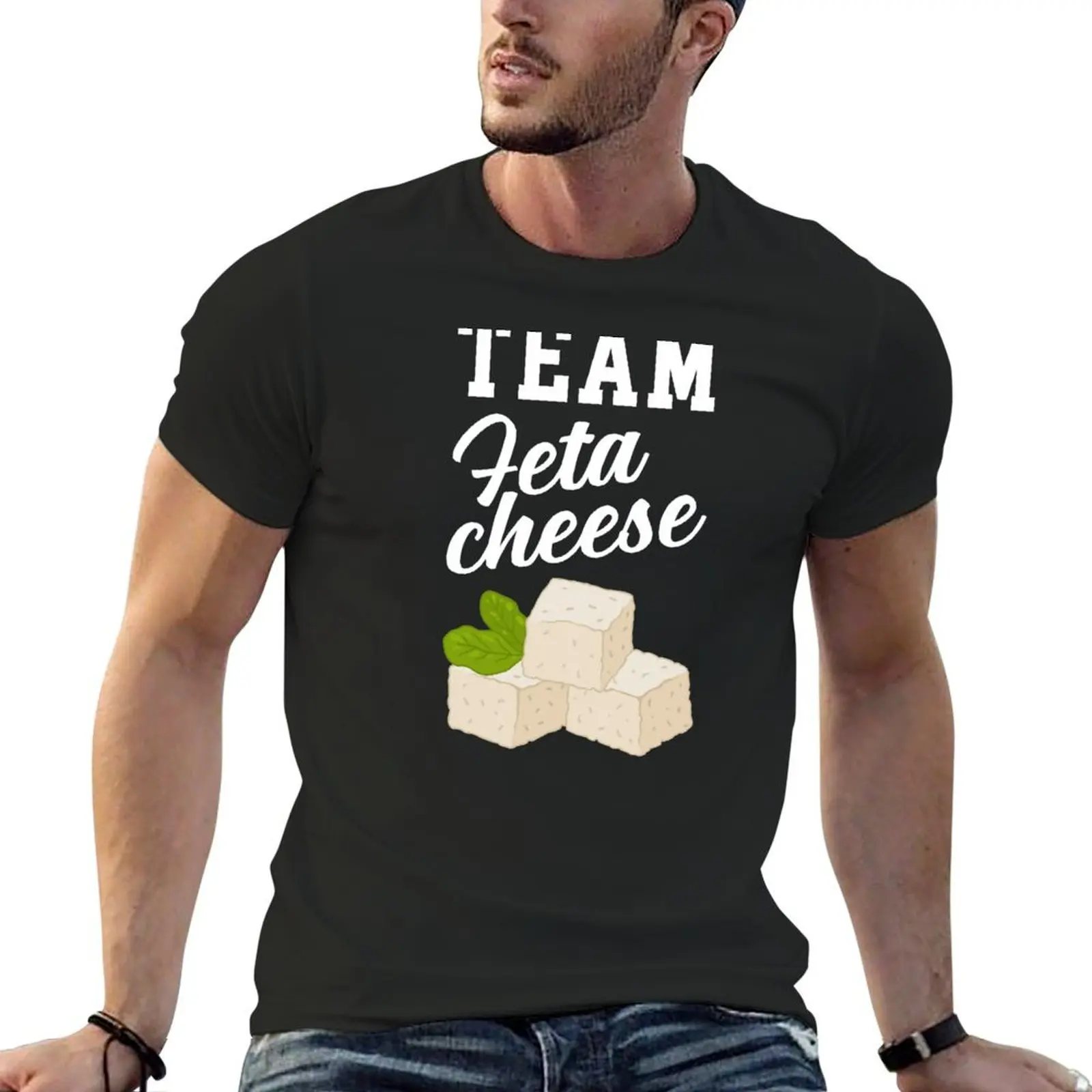 

Greek Food Team Feta Cheese Lover product T-Shirt vintage graphic tee oversized graphic tee blue archive vintage men clothings