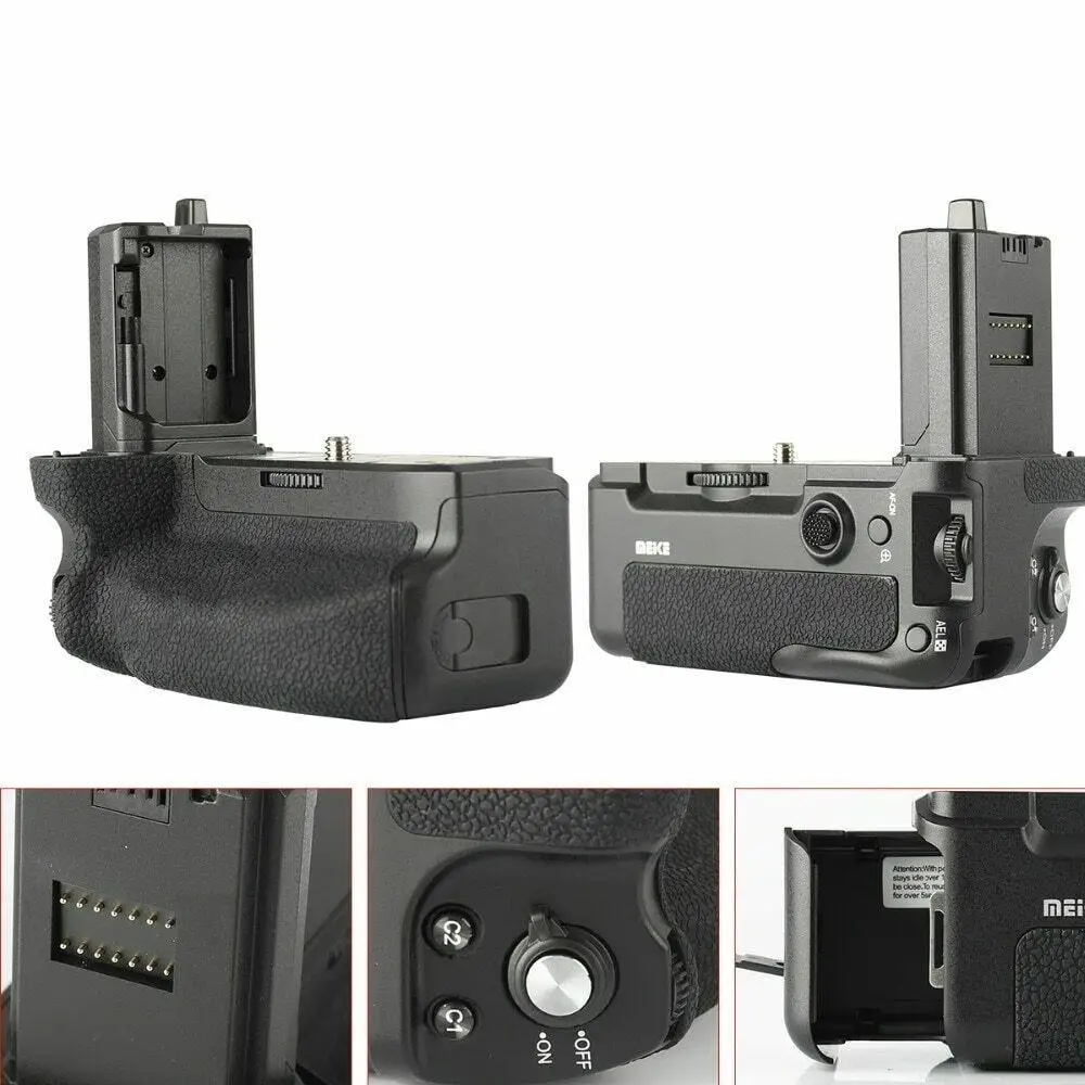 Meike MK-A7R IV Pro Battery Grip For Sony a7RIV a7R4 a7IV a74 a9II Camera Vertical Shutter Wireless Remote Control