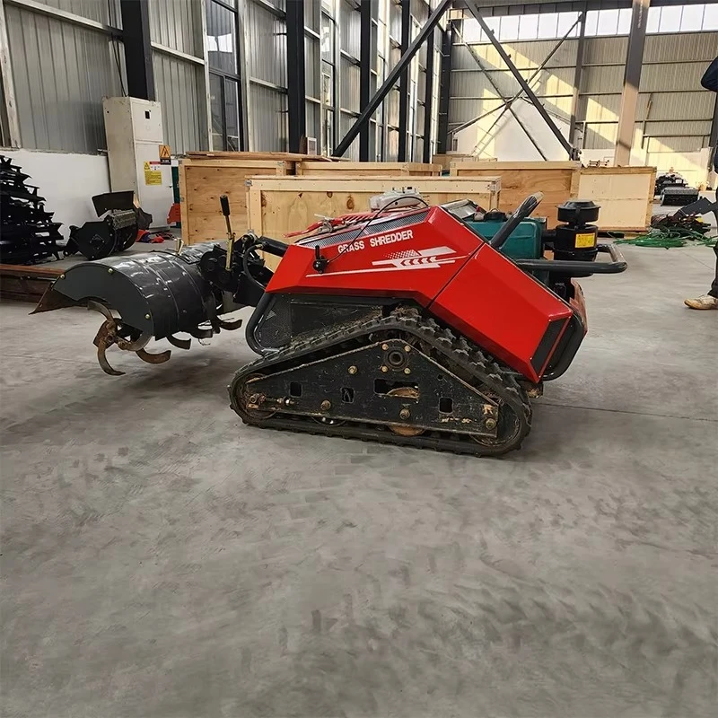 Multifunctional Crawler Rotary Tiller with Remote Control Remote Monitoring 450kg Tractor & Excavator for Agriculture view 5