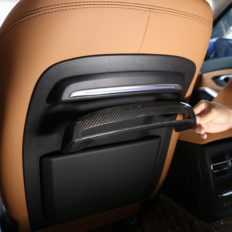 

For 20-22 BMW 3 series seat back trim cover car interior trim accessories real carbon fiber material