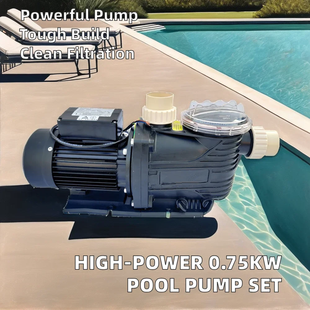 HILLBO FA Series Swimming Pool Filter Pumps High-Efficiency Circulating Water Pump 3 HP Single Phase Above-Ground Pools ABS