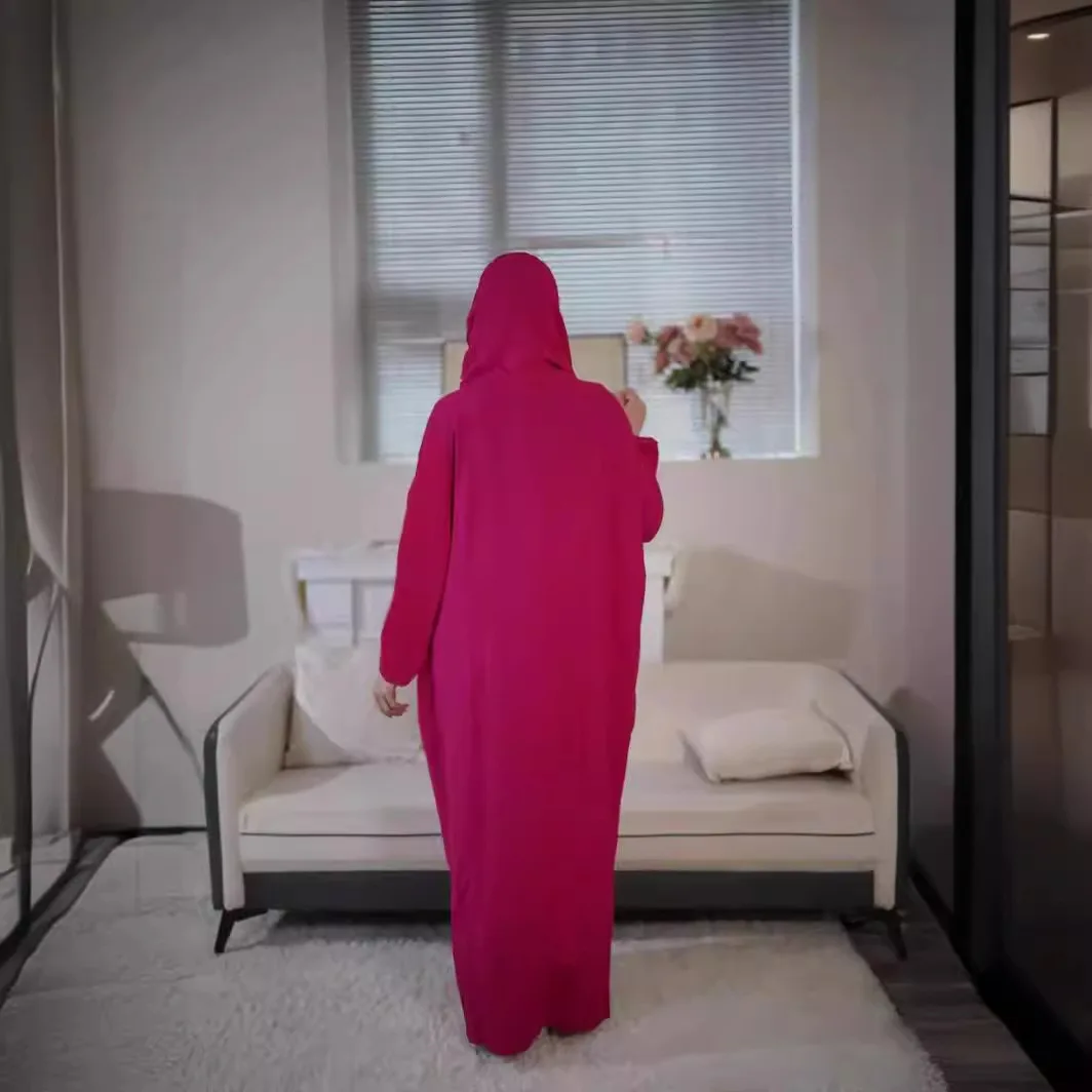 Islamic Mualim Fashion Abaya Clothing Abaya Women Muslim Dress Floral Eid Ramadan Free Size 2025 Prayer Dress