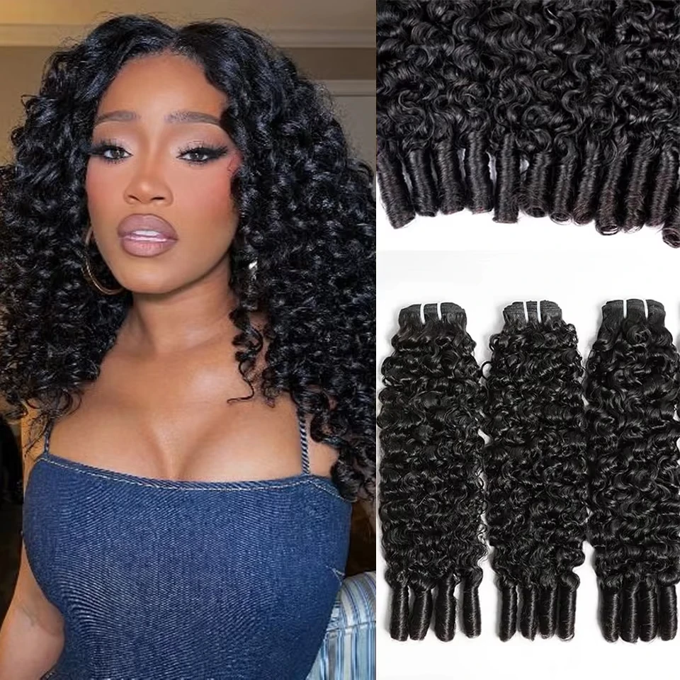 

Пучки бирманских вьющихся волос, девственные волосы, необработанные человеческие волосы, 1/3/4 шт., натуральные черные бирманские кудри пикси