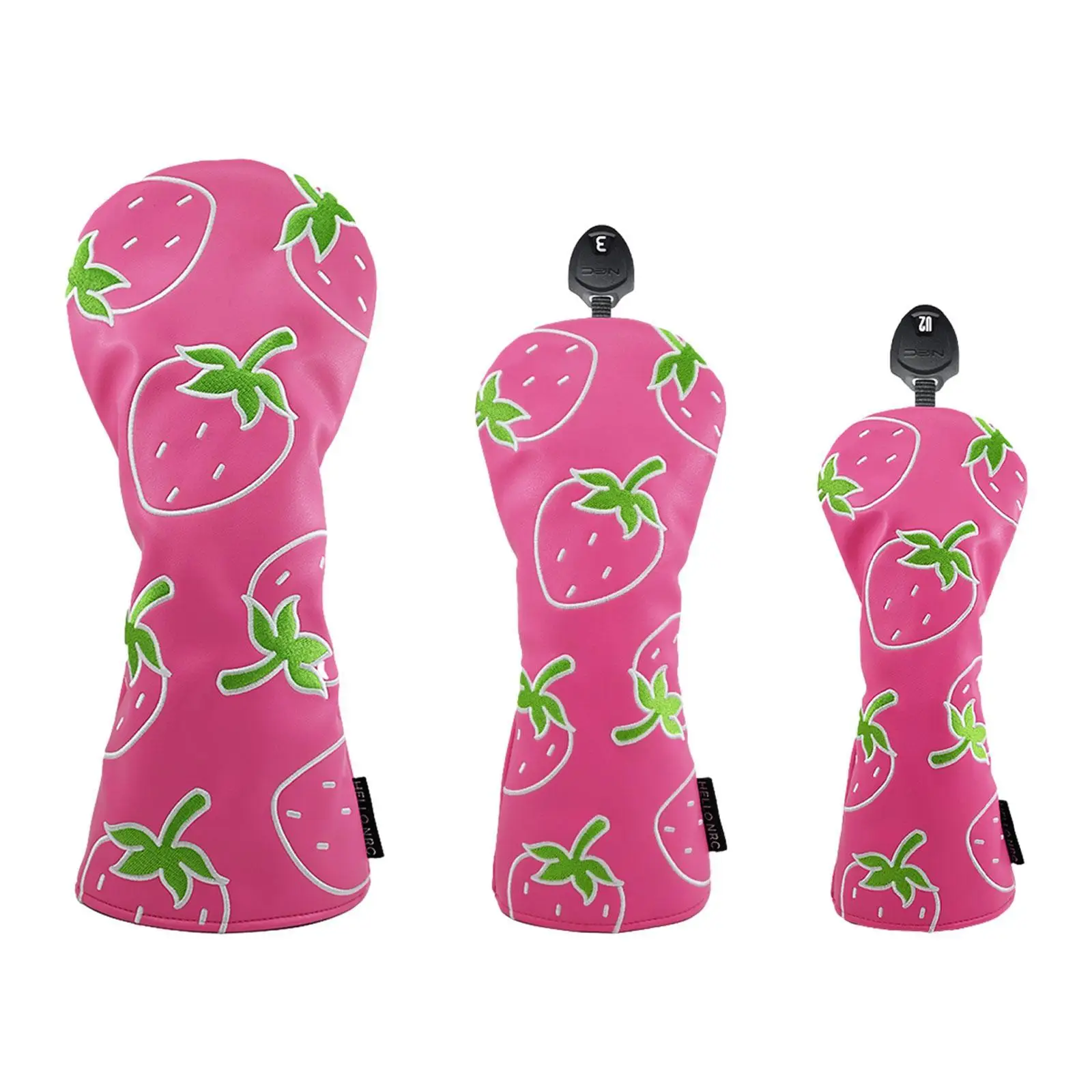 

Деревянный головной убор с клубничным принтом, защитное оборудование для гольфиста, подарок для транспортировки