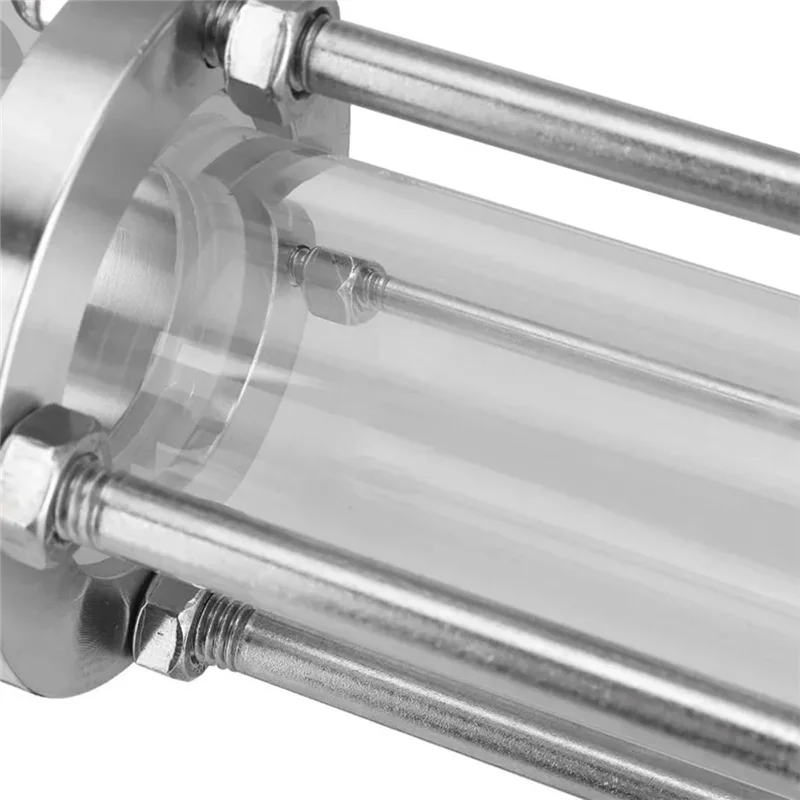 ABUL-1.5インチ トライクランプ フローサイトグラス 視度フィット 38mm パイプ外径 304 ステンレス鋼 ストレートパイプ サイトグラス