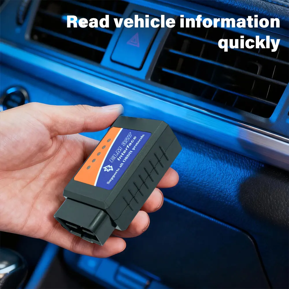 أدوات التشخيص لابل أندرويد ويندوز V2.1 ELM327 Obd2 بلوتوث كاشف السيارة أداة تشخيصية أداة مسح الأخطاء التلقائي