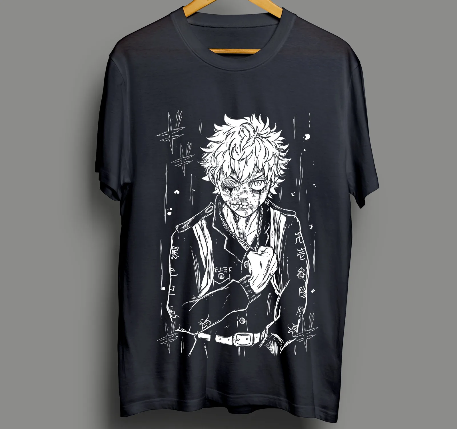 Chifuyu Matsuno T-Shirt Tokyo Revengers Anime Mikey Draken Takemichi Black Shirt