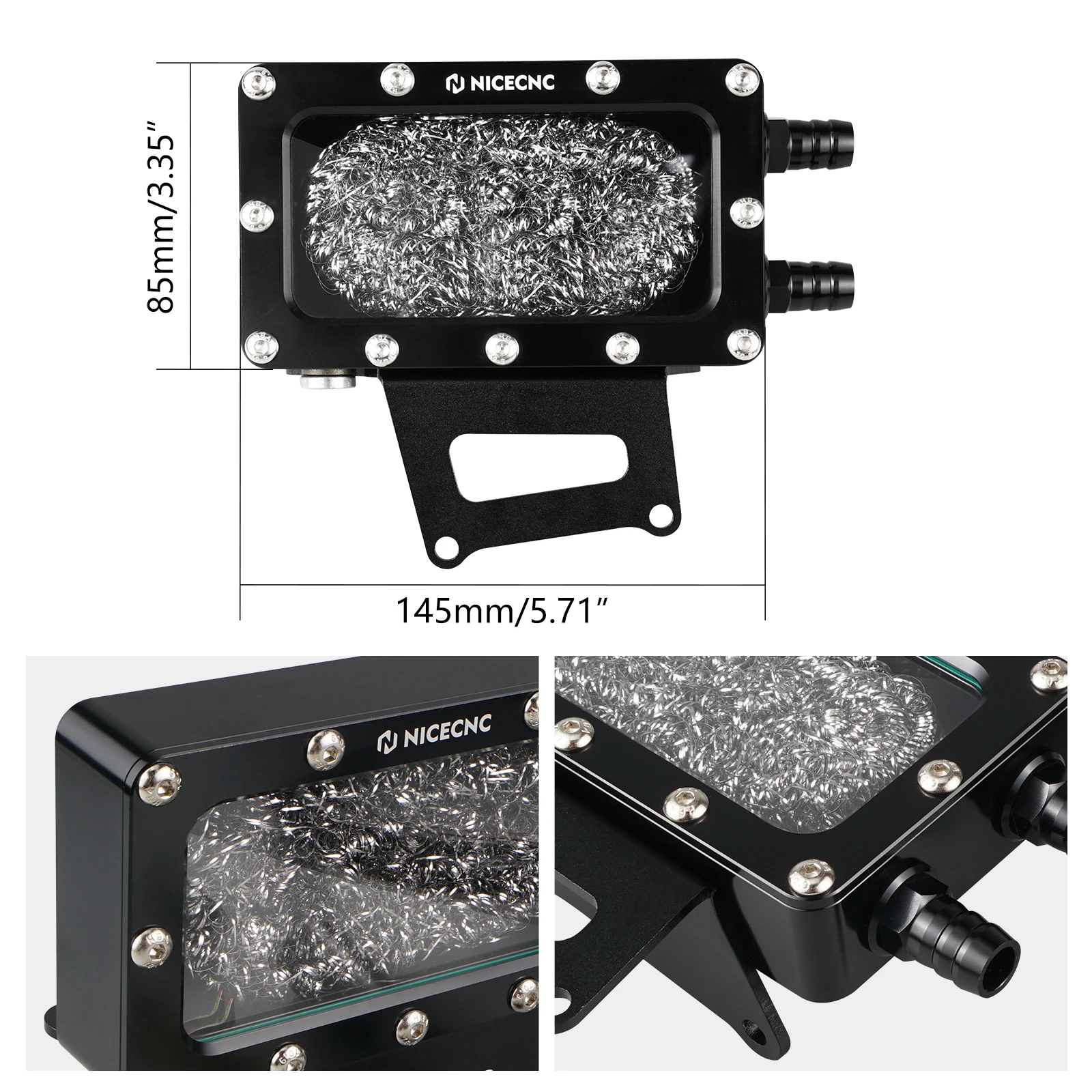 NICECNC For YAMAHA Raptor 700 700R 2006-2026 Oil Breather Vent Box Blow Aluminum ATV Engine Crankcase Ventilation Accessories
