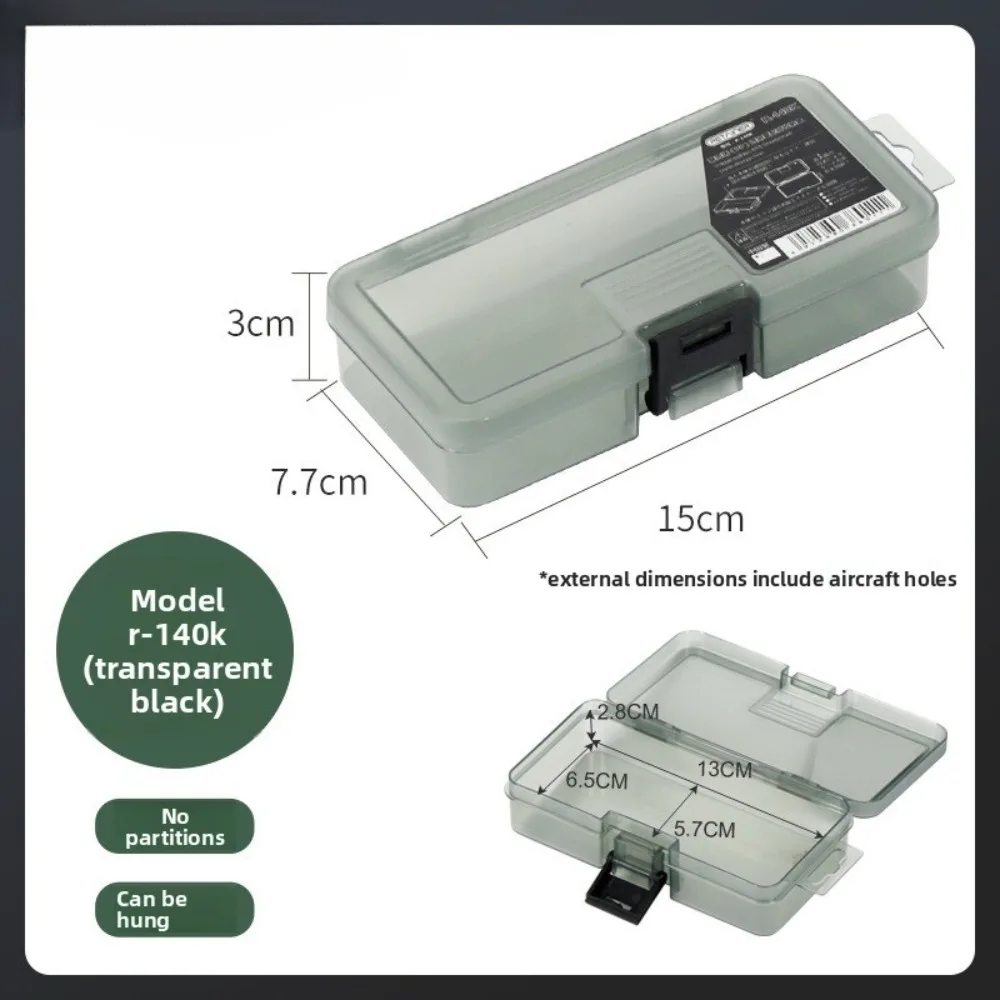 Multi-Grid Parts Box, Transparent Plastic Storage Box for Electronic Components, Small Screws & Accessories, Tool Organizer