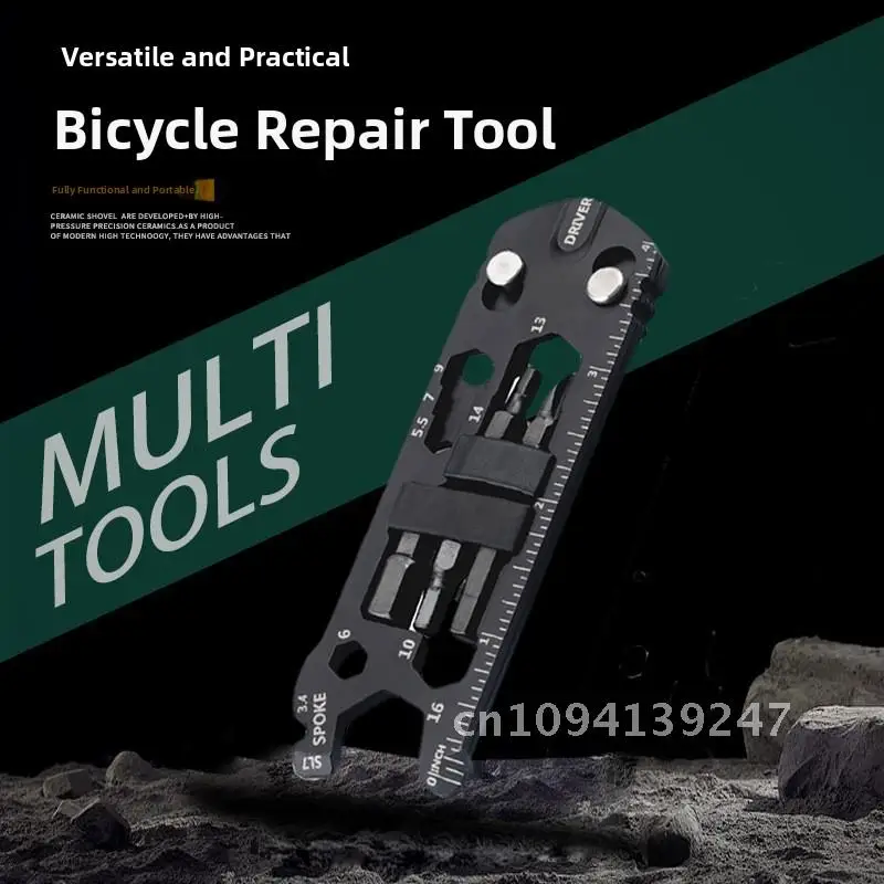 

Black 420 Multi-Function Bicycle Repair Tool Hex Wrench Screwdriver Set for Outdoor Riding Assistance