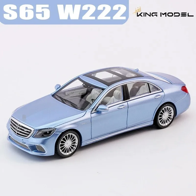 King Model 1/64 S65 W222 Alloy Car Toy Die Casting Metal Model Series Boy Christmas Gift