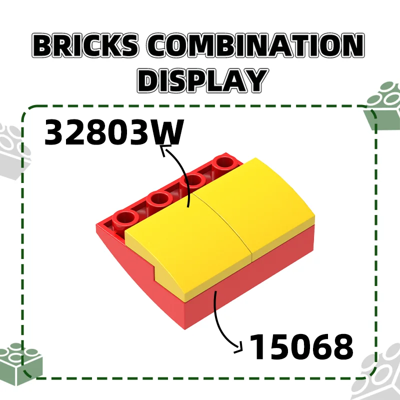 Wange 173 pièces/lot 15068 pente incurvée 2x2 bloc Moc couleur accessoires compatibles avec brique bricolage pièces d'assemblage de jouets pour enfants