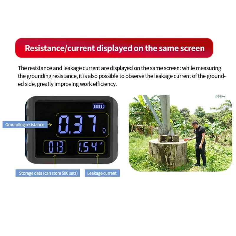 UNI-T Digital Clamp Earth Ground Tester UT273+ UT275+ 600Ω 1000Ω Grounding Resistance Meter Leakage Current Loop Resistance Test