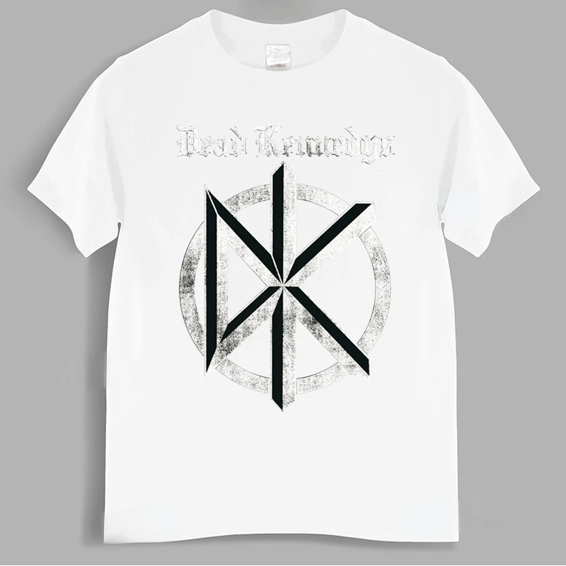 China Style Fashion Rock Authentic Dead Kennedys Distress Old English Vintage Logo Emblem T-shirt Band Symbol TShirt Ropa Hombre