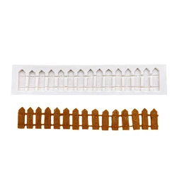 Fence Silicone Cake Baking Mold Sugarcraft Chocolate Cupcake Resin Tools Fondant Decorating Tools