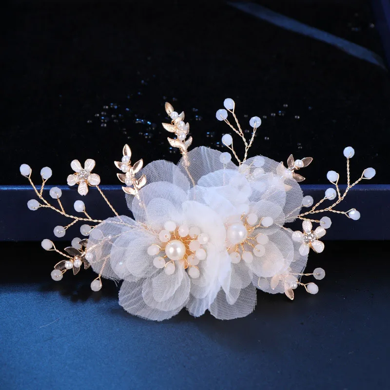 Romantic Wedding Hair Accessories For Bride Chaste White Flower Hairclip A Dramatic Headpiece With Timeless Quality Elegant