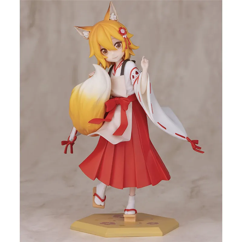 Original spot Fairy Fox Anime Figure 19.5Cm Pvc Anime The Helpful Fox Senko-San Serie Collection Figural Periphery Toy Figurine