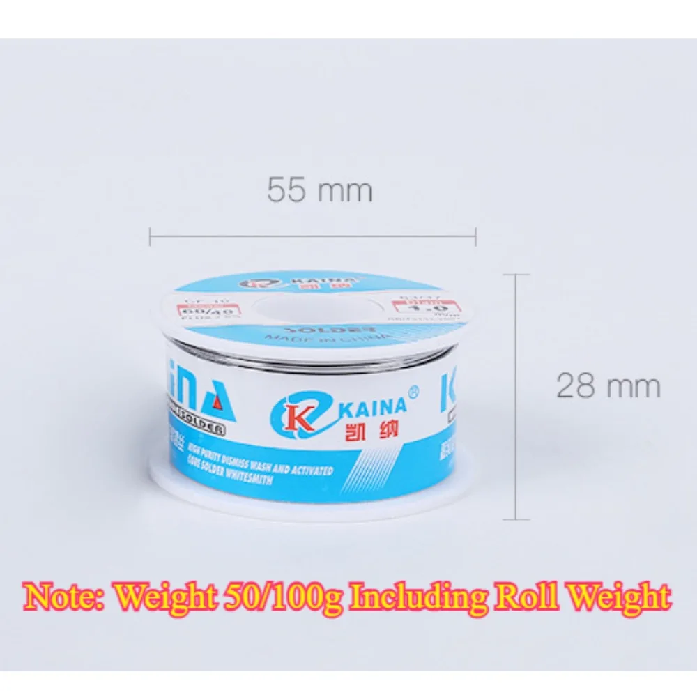 100 جرام/50 جرام CF-10 60/40 لحام سلك القصدير 0.5/0.6/0.8/1.0/1.2/1.5/2.0 مللي متر لفة نظيفة الصنوبري لحام الأساسية سلك لحام الجريان بكرة أنبوب #6