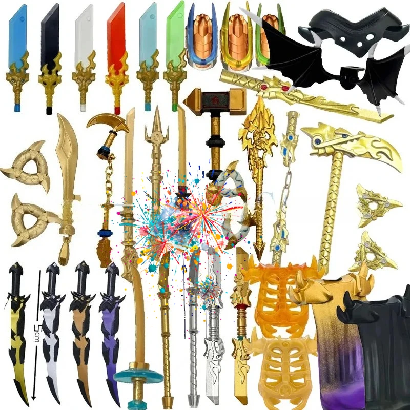 

MOC Compatible Building Blocks Toy Set Components Children Toy Models Swords Hammers Cap Wings Armor Movie Related Gifts Bricks